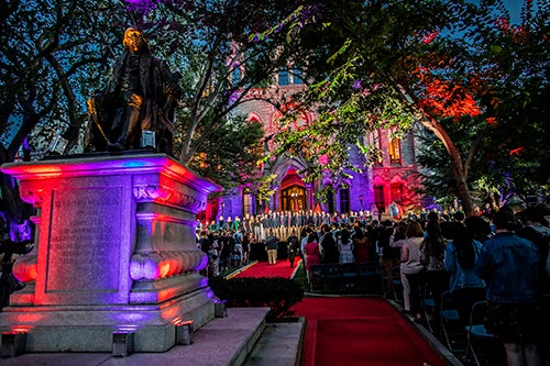 college hall during convocation