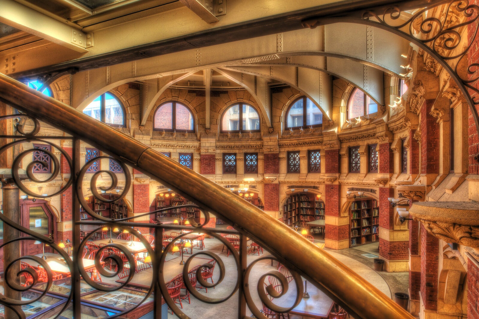 Inside Fisher Fine Arts Library