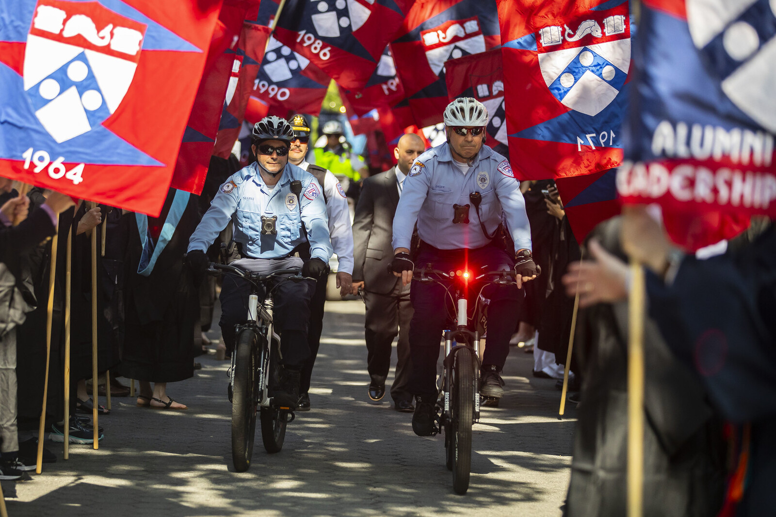 public safety on bikes during commencement
