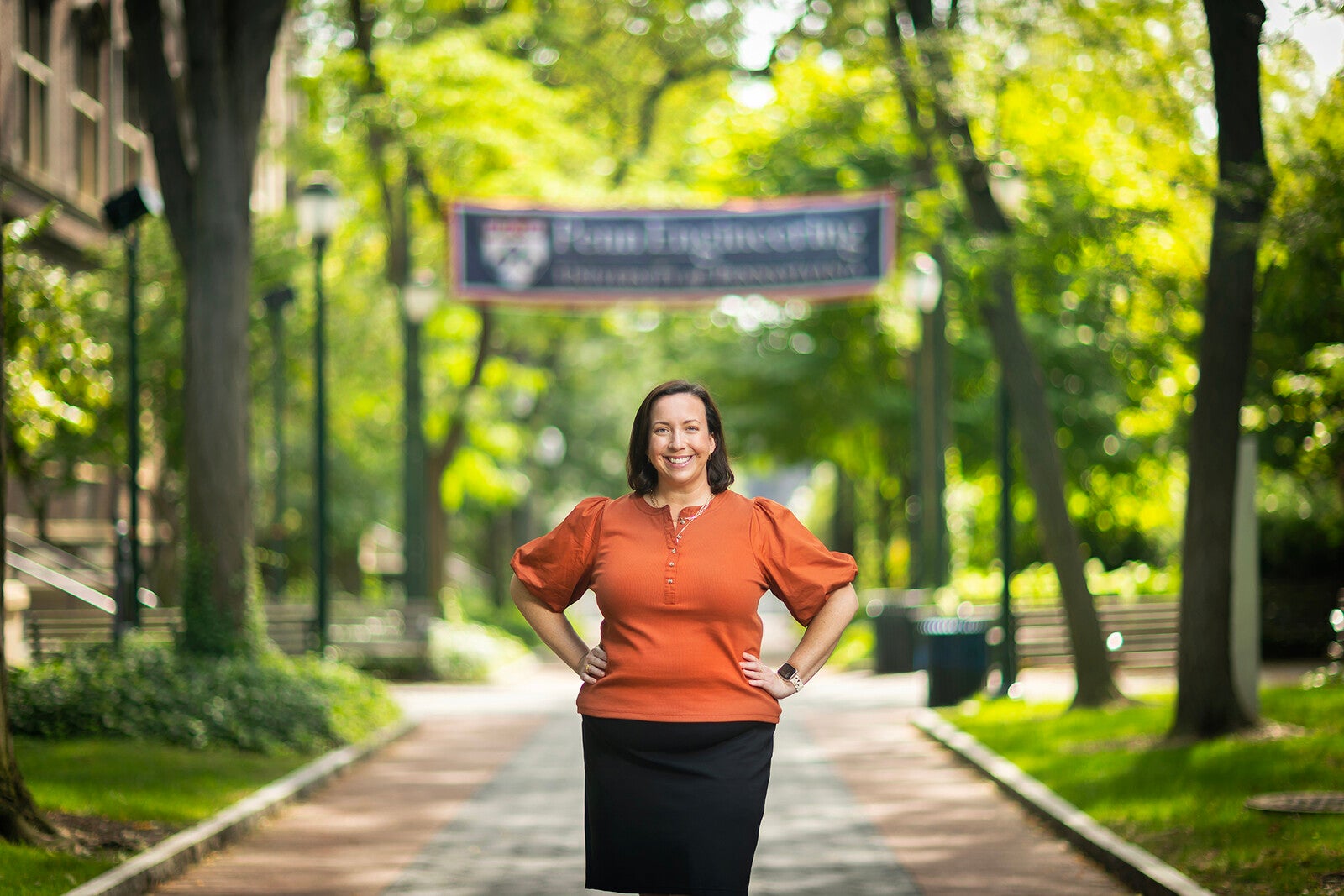 chambrel jones standing on locust walk