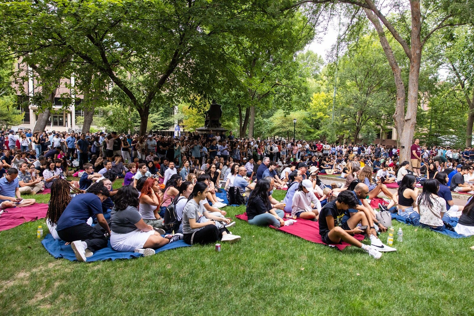 penn freshman gather for the new family event