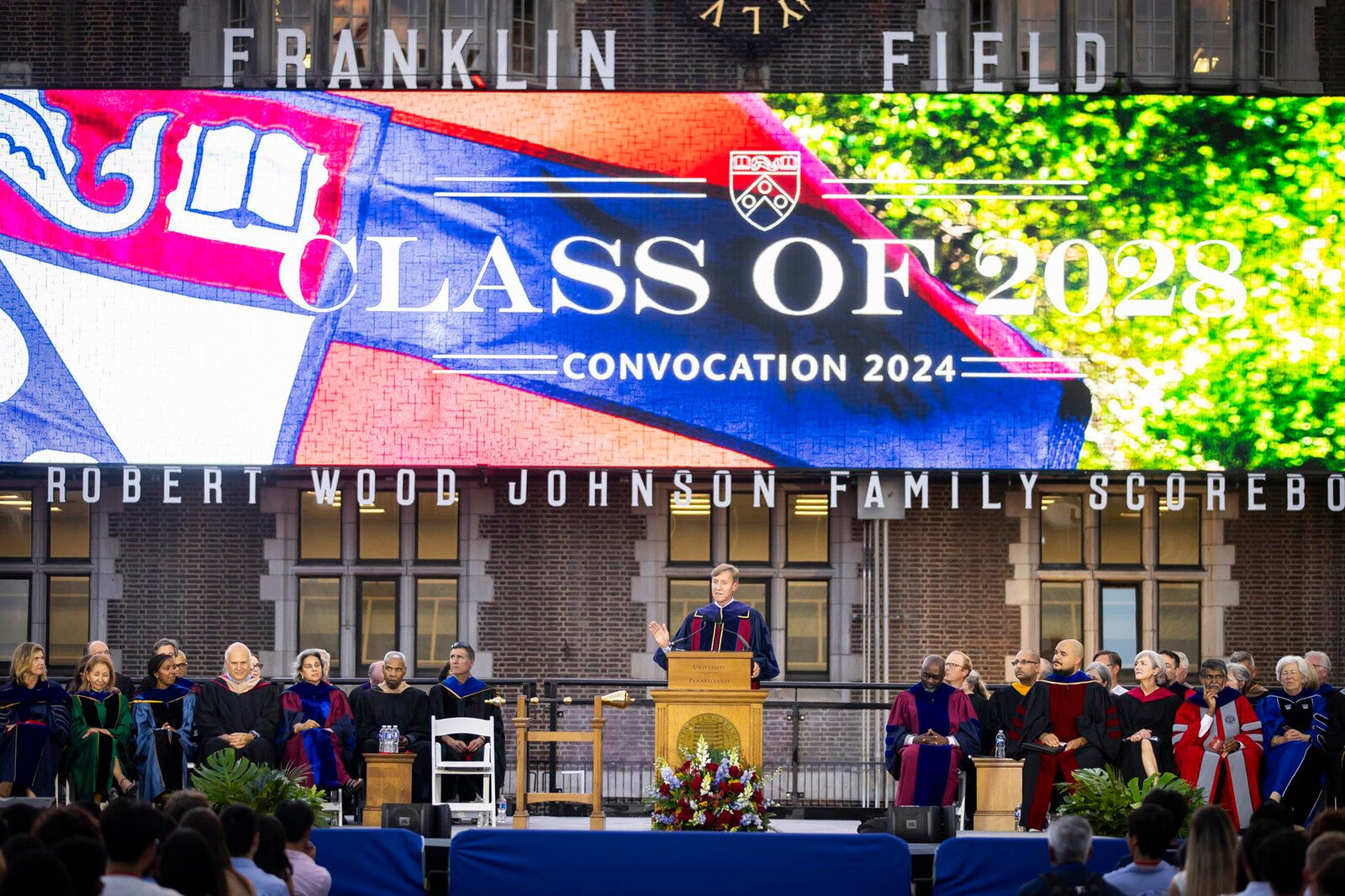 class of 2028 convocation at franklin field