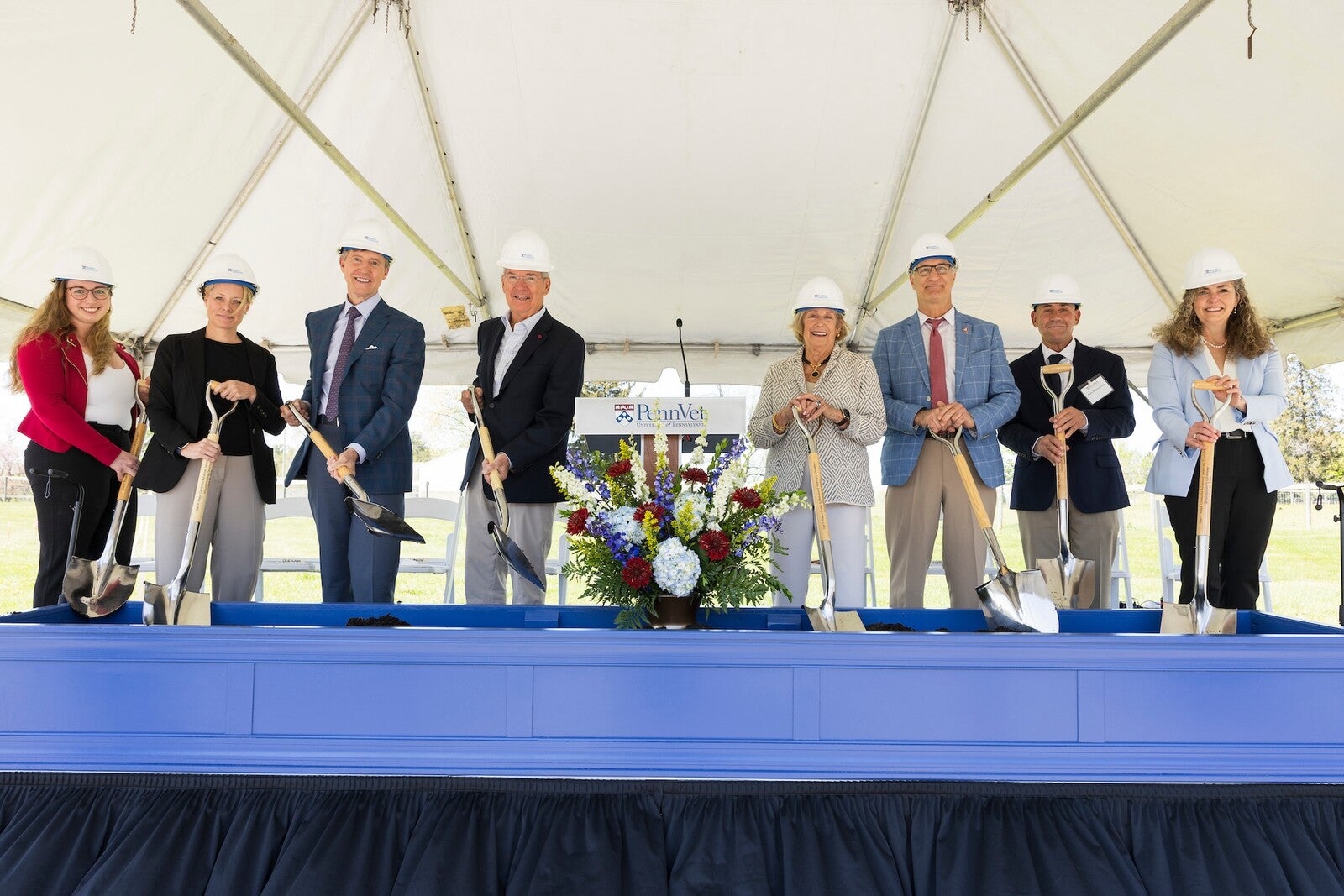 reipe groundbreaking ceremony with shovels