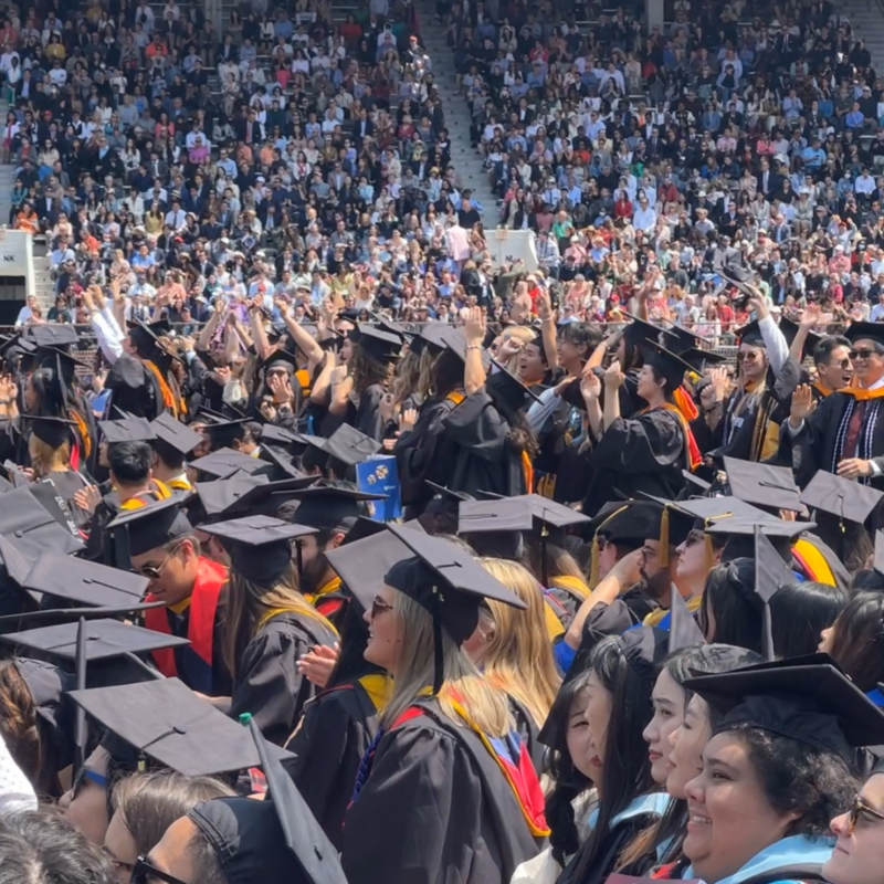 Students Celebrating At Commencement
